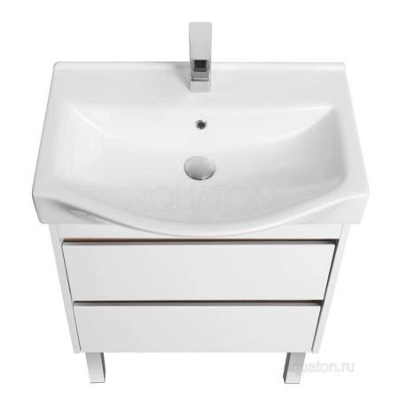 Тумба под раковину AQUATON Нортон 65 белая 1A248801NT010