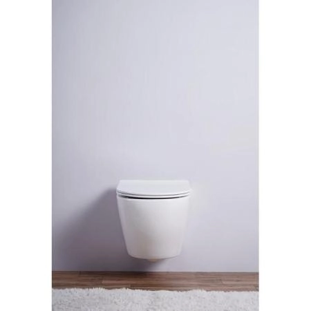 Унитаз Esbano AZALEA (White) подвесной безободковый микролифт