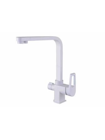 Смеситель для кухни ZORG Sanitary (ZR 334 YF-WHITE) белый