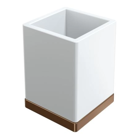 Стакан Boheme настольный Qubic Brushed Bronze 10961-BRB