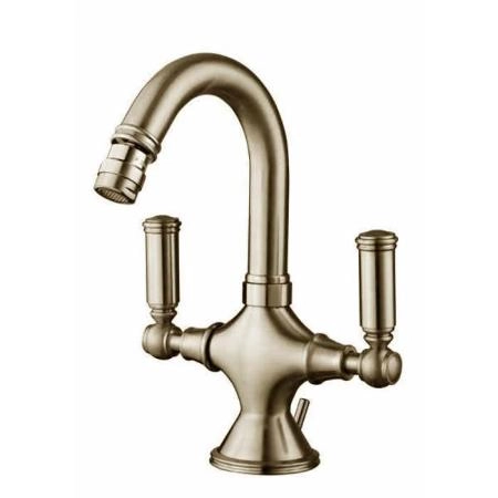 Bossini Liberty Смеситель для биде на 1 отв., с поворотным изливом и заглушкой 1”1/4, цвет: никель матовый