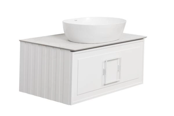 Столешница La Fenice Granite Gray Structural 80 см, Белая Керамогранит