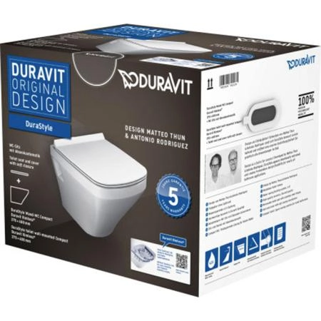 Duravit DuraStyle Комплект: подвесной унитаз 257109 37х48см.+ сиденье с SoftClose 006739