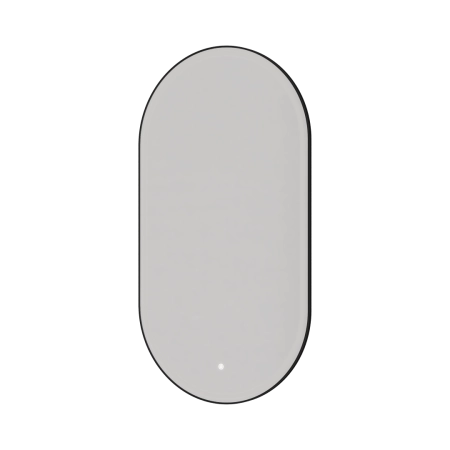Зеркало Boheme овальное, мет. рама, тыльная подсветка, сенсор, антизапотевание, 60*110, BLACK 568-B