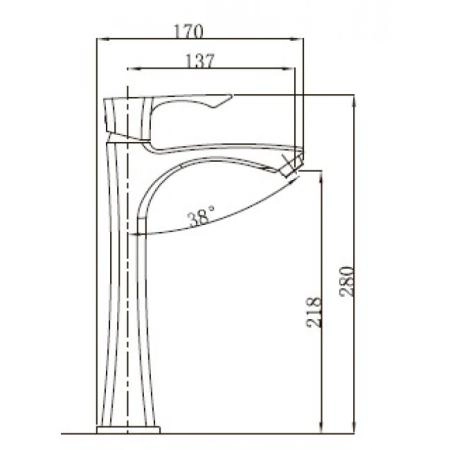 Смеситель для раковины KAISER Boss (51111) хром