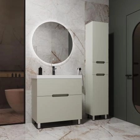Тумба Style Line "Матис 60" ЛС-00002432 напольная под ASTI 60 (2 ящика), ОЛИВА, ЭМАЛЬ