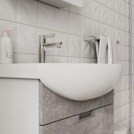 Тумба для ванной Volna Vario Z.60.2Y Цемент подвесная (Балтика) раковина отдельно