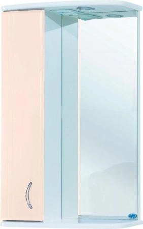 Зеркало-шкаф Bellezza Астра 50 L с подсветкой бежевый