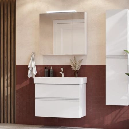 Roca Oleta Тумба подвесная 80х37х54см, с 2 ящиками, цвет: белый