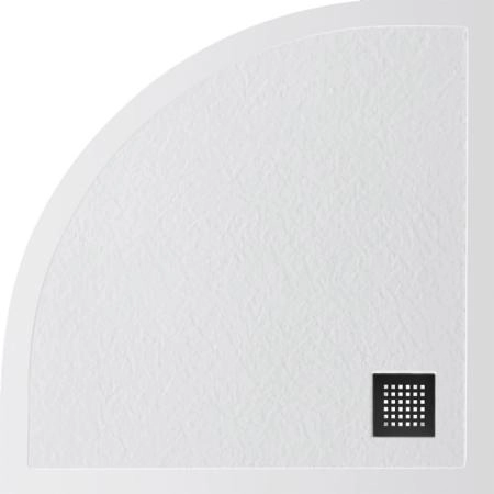 Душевой поддон BelBagno 80x80 искусственный камень белый полукруг TRAY-MR-UNO-R-80-550-35-W-CR