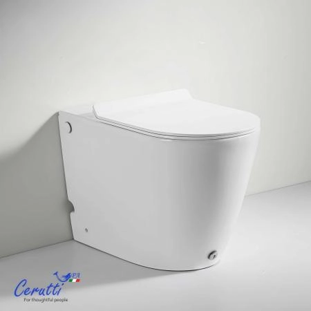 Унитаз приставной CeruttiSPA БАРБАРИЯ (BARBARIA) Pulse CT7264 с функцией импульсного смыва (575х365х400)