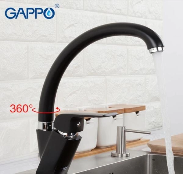 Смеситель Gappo G4150 для кухни чёрный