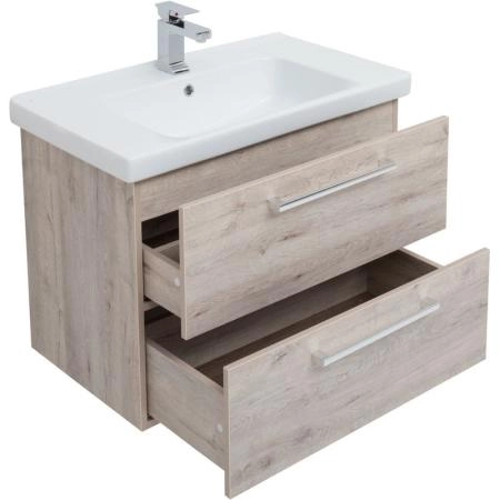 Тумба Dreja GIO 80 см под умывальник дуб кантри, подвесная