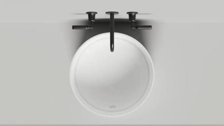 Раковина Salini ARMONIA ROUND 02  S-Sense белый глянец 45x45 130412G накладная