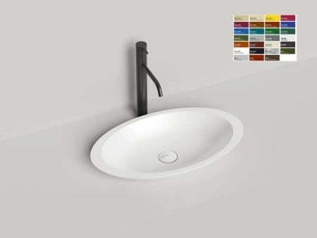 Раковина Salini CALLISTA 02 S-Stone покраска RAL матовая 58x35 1101202SMF накладная