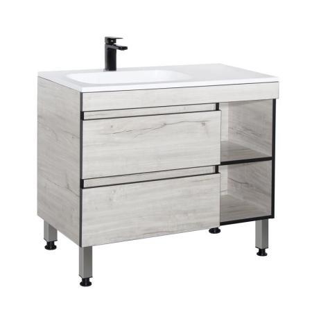 Тумба Style Line Elfante Берлин 90 под раковину Барселона, 2 ящ./ниши, PLUS, СОНАТА напольная