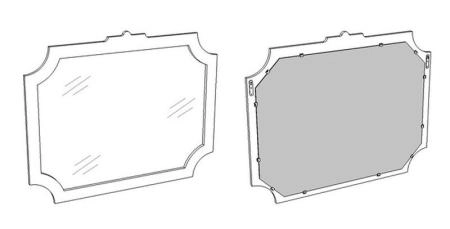 Зеркало Corozo Манойр 85