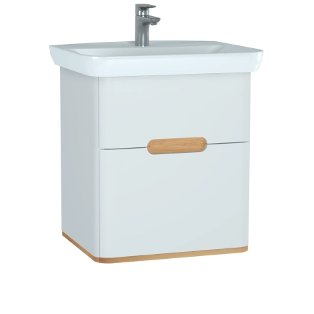 Тумба с раковиной  VitrA Sento  60822 65 см матовая белая МДФ