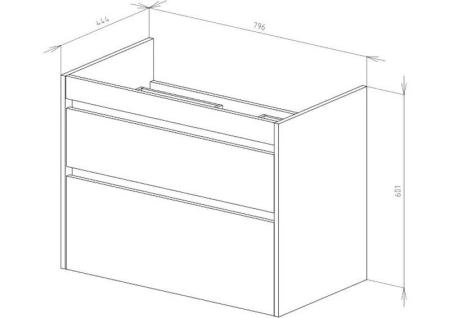 Тумба Veneciana MUSKAT 80 светлый камень под ум-к Classic