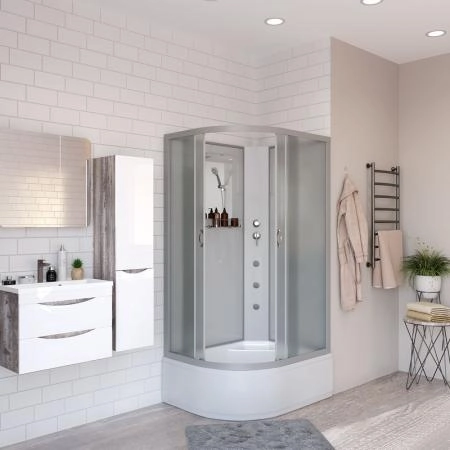 Душевая кабина Niagara NG-2310-14RBKG 1200х800х2000 высокий поддон 40см стекло матовое