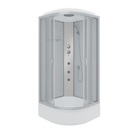 Душевая кабина Niagara Classic NG-3301-14G (900х900х2150) низкий поддон(26см) ГИДРОМАССАЖ стекло МАТОВОЕ