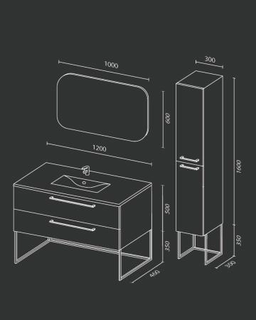 Пенал SANVIT СИТИ 30 подвесная Белый