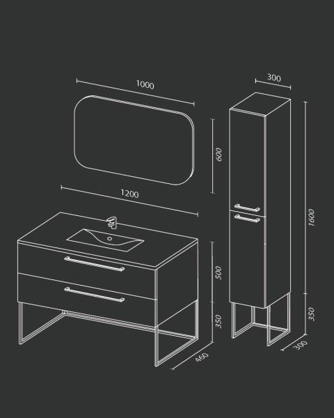 Пенал SANVIT СИТИ 30 подвесная Белый