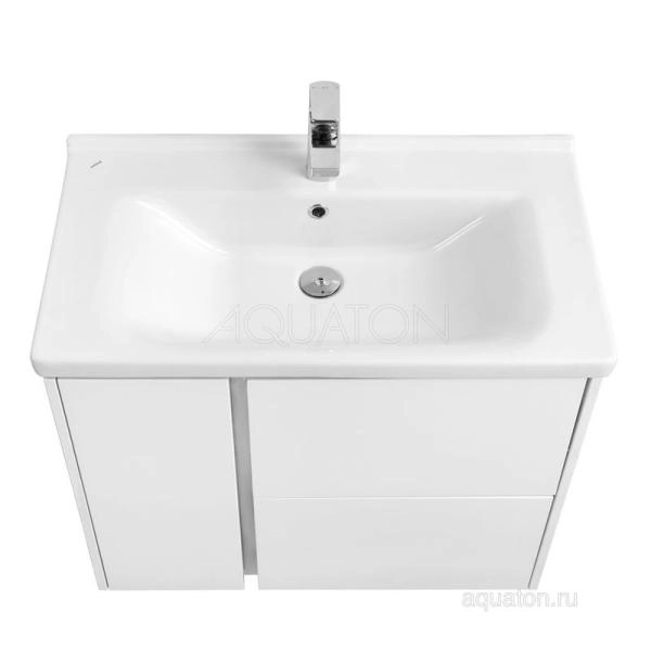Тумба под раковину Aquaton Стоун 1A228201SX010 80 с ящиком,белый