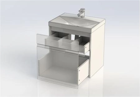 Тумба под раковину Aquanet Палермо 60 белый