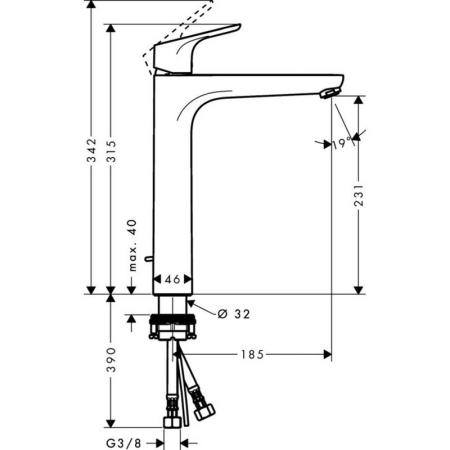 Смеситель Hansgrohe Focus 31531000 для раковины хром