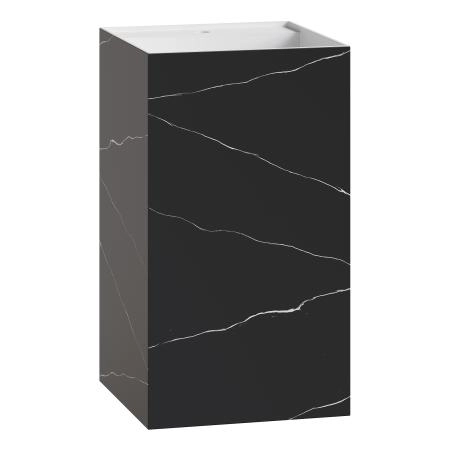 Раковина напольная Boheme Cube Corian 480*480*850 Nero Marquina 802-NM