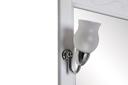 Тумба под раковину ASB-Woodline Салерно 80 патина серебро