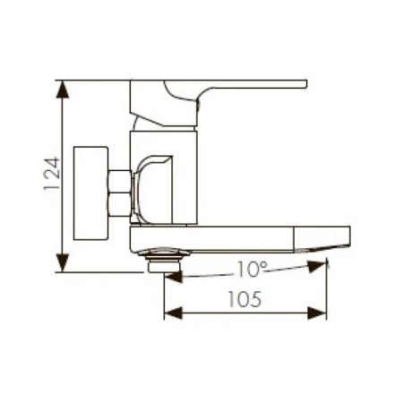 Смеситель для ванны KAISER Linear (59022) хром