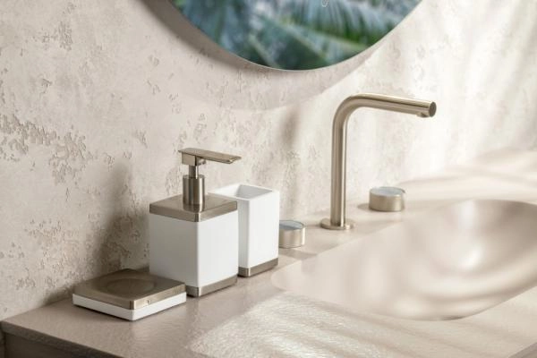 Стакан Boheme настольный Qubic Nickel Brush 10961-NB
