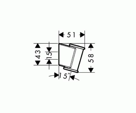 Hansgrohe Porter'Classic Держатель настенный 28324000 хром