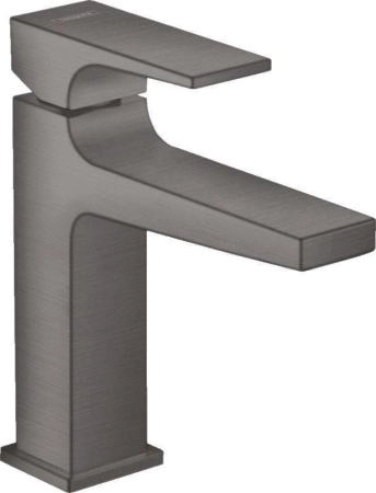 Hansgrohe 32507340 Metropol Смеситель для раковины 117 мм, Push-Open шлифованный черный хром