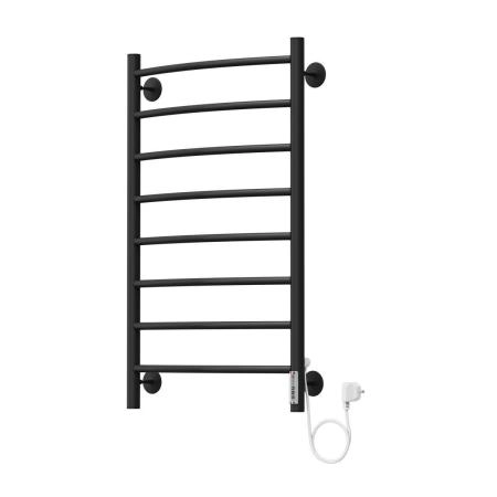 Электрический полотенцесушитель Terminus Классик П8 500x850 черный матовый RAL 9005 электро