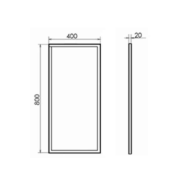 Зеркало Comforty Лозанна-40 00-00013799 белый глянец