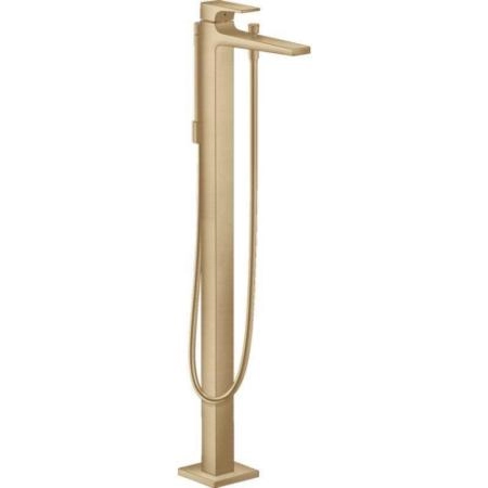 Смеситель Hansgrohe 32532140 Metropol для ванны 815-895 мм, напольный (внешняя монтажная часть) шлифованная бронза