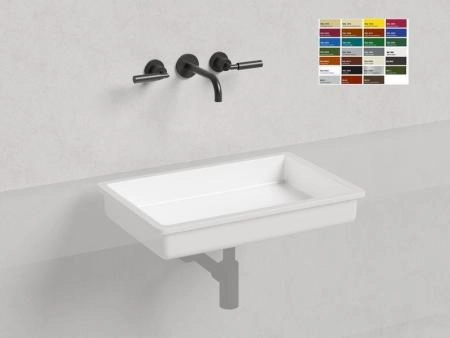 Раковина Salini MAREA 14 RAL S-Stone покраска RAL матовая 60x40 1802214MF встраиваемая