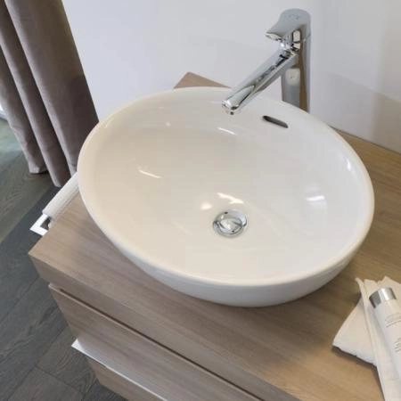 Laufen Pro Раковина накладная 52х39х15см, без отв., c покрытием LCC, цвет: белый
