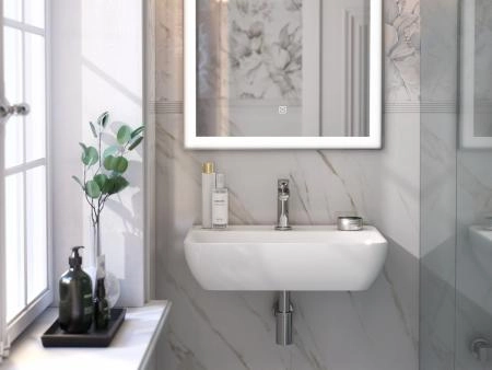 Раковина Kerama Marazzi PLAZA ПЛАЗА PLR.wb.55.02 подвесная 55, белая глянцевая