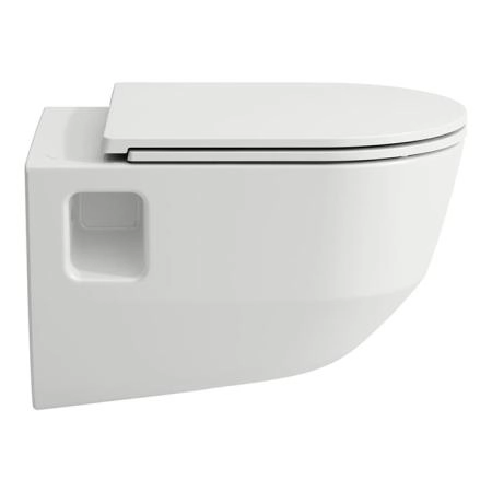Laufen Pro Комплект подвесной унитаз 53x36x34.5см., сиденье с механизмом мягкого закрывания, безободковый, цвет: белый