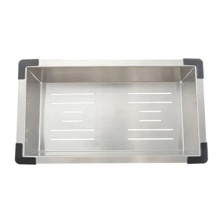 Кухонная мойка Gappo GS8350 830x500x215mm 0.8мм с коландером Сатин