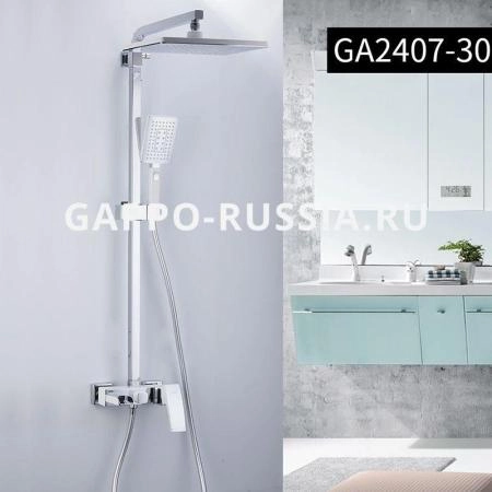 Душевая система Gappo Jacob G2407-30 для ванны, белый хром