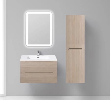 Тумба под раковину BelBagno ETNA-800-2C-SO-RG-P Rovere Grigio 80 см подвесная