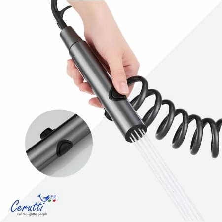 Душевая стойка Ceruttispa ALFIO цвет графит