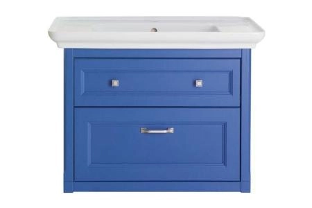 Тумба ASB Woodline Толедо 85 Smalt синий без раковины