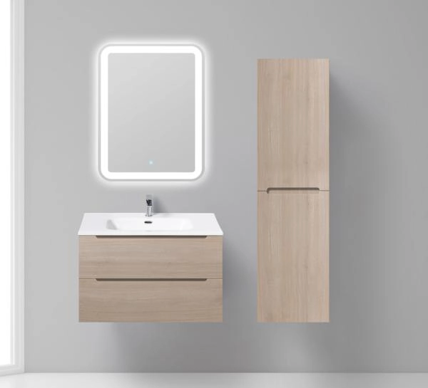 Тумба под раковину BelBagno ETNA-800-2C-SO-RG-P Rovere Grigio 80 см подвесная
