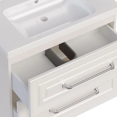 Тумба ASB-Mebel Валенца 80 Слоновая кость подвесная под раковину Гармония 80